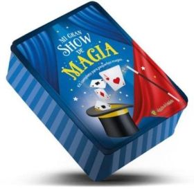 MI GRAN SHOW DE MAGIA (LATA+LIBRO+PAÑUELOS+VARITA+AROS+CARTAS)