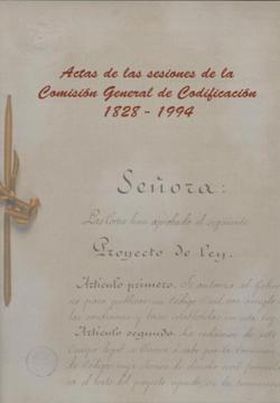 Actas de las sesiones de la comisión general de codificación, 1829-1994