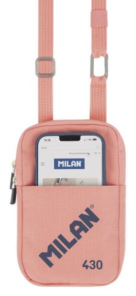 BOLSO PEQUEÑO BANDOLERA MILAN 430 SINCE 1918, ROSA