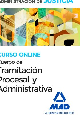 CURSO ONLINE TUTORIZADO DE TRAMITACIÓN PROCESAL  Y TEMARIOS (INCLUYE ENVÍO VOLÚM