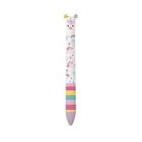 TWO-COLOUR BALLPOINT PEN - CLICK&CLACK - UNICORN