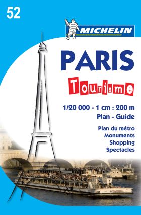 PLANO MICHELIN PARIS TOURISME