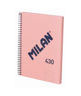 CUADERNO A5 ROSA 80H. ESPIRAL LISO 430
