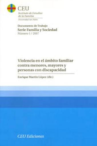 Violencia en el ámbito familiar contra menores, mayores y personas con discapaci