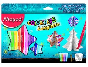 12 ROTULADORES LONG LIFE NAVIDAD