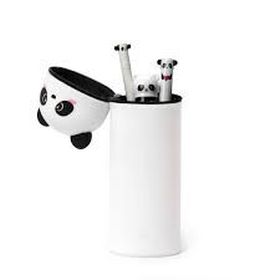 2-IN-1 SILICONE PENCIL CASE - KAWAII - PANDA
