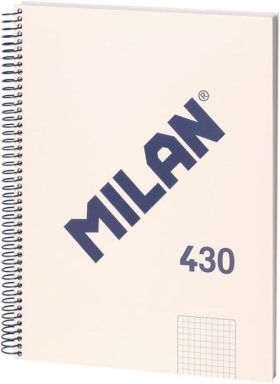 CUADERNO A4 BEIGE 80H. ESPIRAL LISO 430