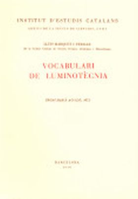 VOCABULARI DE LUMINOTÈCNIA