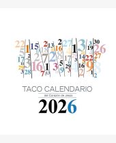 TACO CALENDARIO CORAZON DE JESUS MESA - NUMEROS 2026