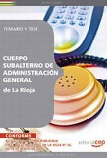 CUERPO SUBALTERNO DE ADMINISTRACION GENERAL DE LA