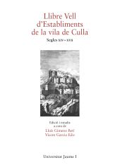 LLIBRE VELL DESTABLIMENTS DE LA VILA DE CULLA