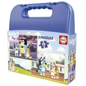 PUZZLE MALETA 2X20 BLUEY EDUCA