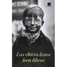 CARTEL LOS CHICOS LISTOS LEEN LIBROS