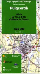 Mapa topogràfic de Catalunya 1:25 000. Capitals Comarcals 23 - Puigcerdà (2a edi