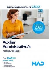Auxiliar Administrativo/a de la Diputación Provincial de Cádiz. Test del temario