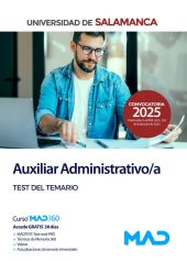 AUXILIAR ADMINISTRATIVOA TEST DEL TEMARIO UNIVERSIDAD SALA