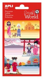 (9) ETIQUETAS SMALL WORLD ASIA