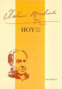 Antonio Machado hoy (1939-1989)