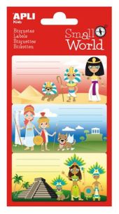(9) ETIQUETAS SMALL WORLD EGIPCIO