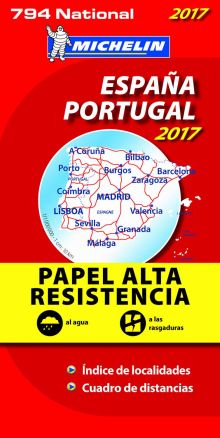 MAPA NATIONAL ESPAÑA - PORTUGAL "ALTA RESISTENCIA"