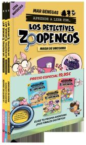 PACK APRENDE A LEER CON... LOS DETECTIVES ZOOPENCOS! 4, 5 Y 6: EN LETRA MAYÚSCUL