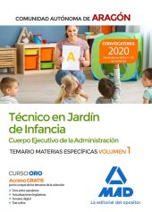 TECNICOS EN JARDIN DE INFANCIA TEMARIO VOLUMEN 1