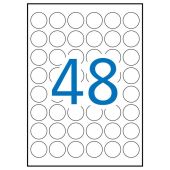 (25) ETIQUETAS A4 Ø 30 CIRCULARES