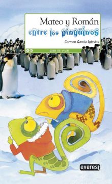 Mateo y Román entre los pingüinos