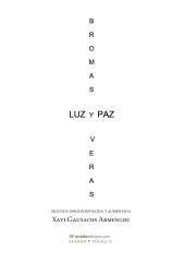 Bromas y veras. Luz y paz