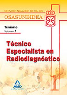 TECNICO ESPECIALISTA EN RADIODIAGNOSTICO - TEMARIO