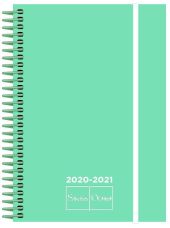 AGENDA ESCOLAR A5 S/P PP PASTEL VERDE