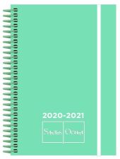 AGENDA ESCOLAR 12X17 D/P PP PASTEL VERDE