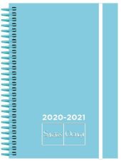 AGENDA ESCOLAR 12X17 D/P PP PASTEL AZUL