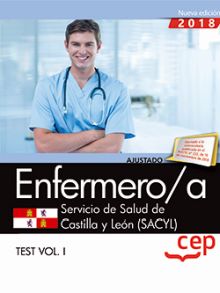 Enfermero/a. Servicio de Salud de Castilla y León (SACYL). Test Vol. I