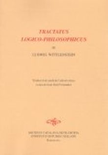 Tractatus logico-philosophicus / de Ludwig Wittgenstein  traducció al català de 