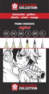 PIGMA NEGRO ESTUCHE 6