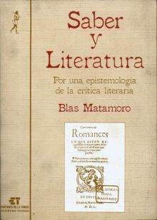 Saber y literatura. Por una epistemología de la crítica literaria