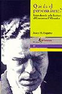 Què és el personalisme? Introducció a la lectura d'Emmanuel Mounier