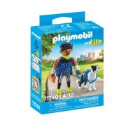 CORREDOR CON BORDER COLLIE PLAYMOBIL