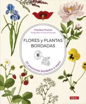 Flores y plantas bordadas
