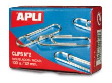 CLIPS NIQUELADOS Nº3 APLI 100U.