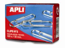 CLIPS NIQUELADOS Nº1 1/2 APLI 100U.