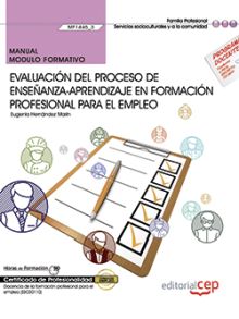 Manual. Evaluación del proceso de enseñanzaaprendizaje en formación profesional