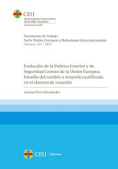 EVOLUCION DE LA POLITICA EXTERIOR Y DE SEGURIDAD COMUN DE LA UNION EUROPEA. ESTU