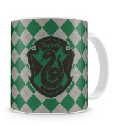 TAZA BLANZA  CERAMICA SLYTHERIN HARRY POTTER