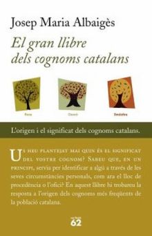 EL GRAN LLIBRE DELS COGNOMS CATALANS