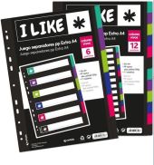 JUEGO SEPARADOR A4 12POS.0,5 FUERT.LIKE GRAFOPLAS