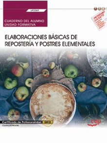 CUADERNO DEL ALUMNO. ELABORACIONES BÁSICAS DE REPOSTERÍA Y POSTRES ELEMENTALES (