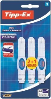 ( BLISTER) TIPPEX MINI  SHAKENSQUEEZ BL2+1 TIPP-EX BIC