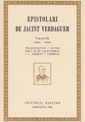 Epistolari de Jacint Verdaguer, IX